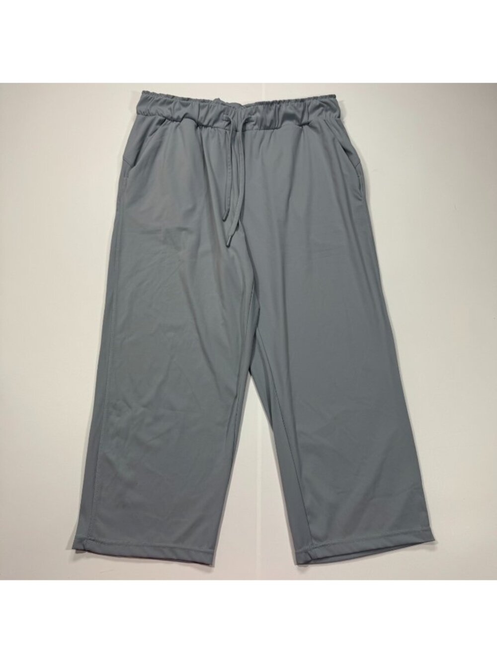 32 Degrees Cool Pajama Pant Men's M Gray Nylon Wide-Leg Lounge Sleepwear Stretch